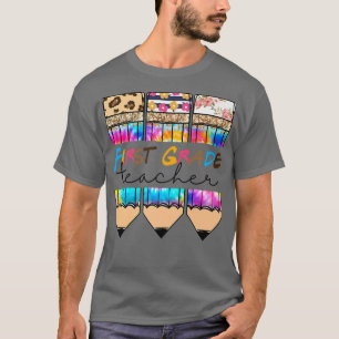 Eerste graad Lopard Tie Dye Pencil T-shirt