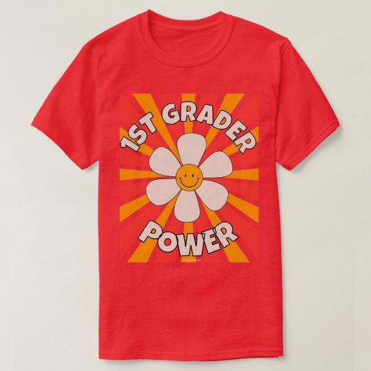 Eerste graad Macht Terug naar Schoolleraar T-shirt (Design voorkant)