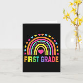 Eerste graad Rainbow Girls Boys Teacher Team 1st G Kaart (Gele Bloem)