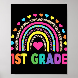 Eerste graad Rainbow Girls Boys Teacher Team 1st G Poster