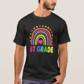 Eerste graad Rainbow Girls Boys Teacher Team 1st G T-shirt (Voorkant)