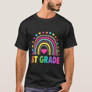 Eerste graad Rainbow Girls Boys Teacher Team 1st G T-shirt