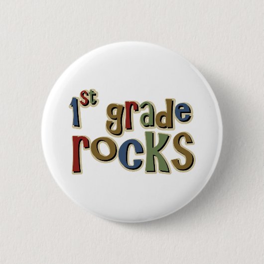 Eerste graad Rocks Ronde Button 5,7 Cm (Voorkant)