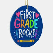 Eerste graad Rocks Team 1e graad leraar Keramisch Ornament (Rechts)