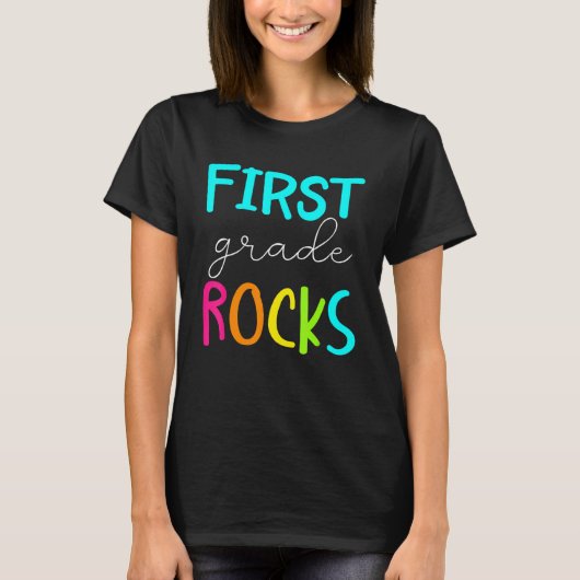 Eerste graad Rocks Team 1ste graad leraar 1 T-shirt (Voorkant)