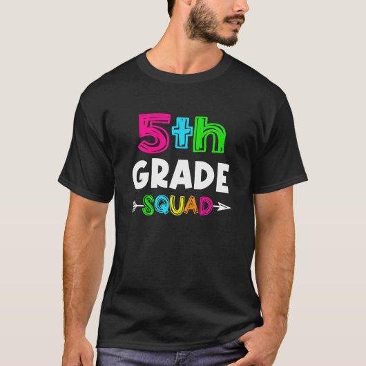 Eerste graad Team Hallo 5e graad Rocks Squad T-shirt (Voorkant)