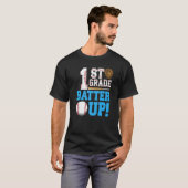 Eerste graad Terug naar school 1e graad Batter omh T-shirt (Voorkant volledig)