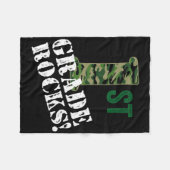 Eerste graad van de Rocks-campagne naar school C Fleece Deken (Voorkant (Horizontaal))