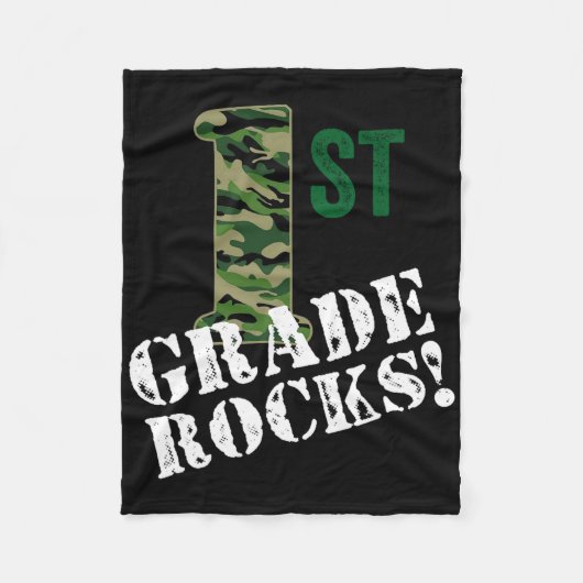 Eerste graad van de Rocks-campagne naar school C Fleece Deken (Voorkant)