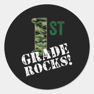 Eerste graad van de Rocks-campagne naar school C Ronde Sticker