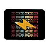 Eerste Grade Lightning Bolt Pencil 1e Grade Magneet (Horizontaal)