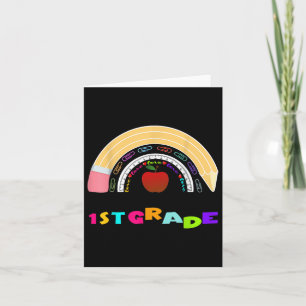 Eerste Grade Regenboogteam Eerste Grade Dag Terug Kaart