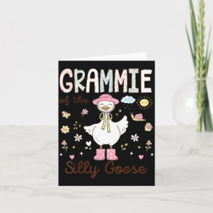 Eerste Grammie Silly Goose Verjaardag Familie Kaart