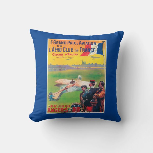 Eerste Grand Prix voor de luchtvaart Kussen (Voorkant)