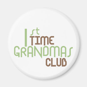Eerste Grandmas Club (Groene) Magneet