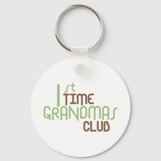Eerste Grandmas Club (Groene) Sleutelhanger (Voorkant)