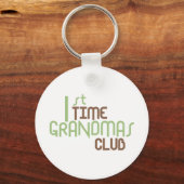 Eerste Grandmas Club (Groene) Sleutelhanger (Voorkant)