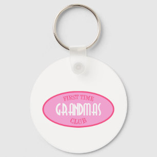 Eerste Grandmas Club (roze) Sleutelhanger