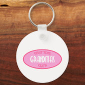 Eerste Grandmas Club (roze) Sleutelhanger (Voorkant)