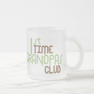 Eerste Grandpas Club (groen) Matglas Koffiemok