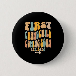 Eerste Granhild komt binnenkort 2026 Baby Aankondi Ronde Button 5,7 Cm