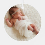 Eerste grootouders Kerstmis Rustic Pset Metalen Ornament (Achterkant)