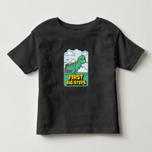 Eerste Grote Stappen Dinosaurus Kinder Mijlsteen K Shirts