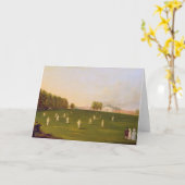 Eerste grote wedstrijd van cricket gespeeld door l kaart (Gele Bloem)