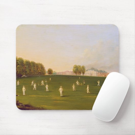 Eerste grote wedstrijd van cricket gespeeld door l muismat (Met muis)