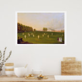 Eerste grote wedstrijd van cricket gespeeld door l poster (Keuken)
