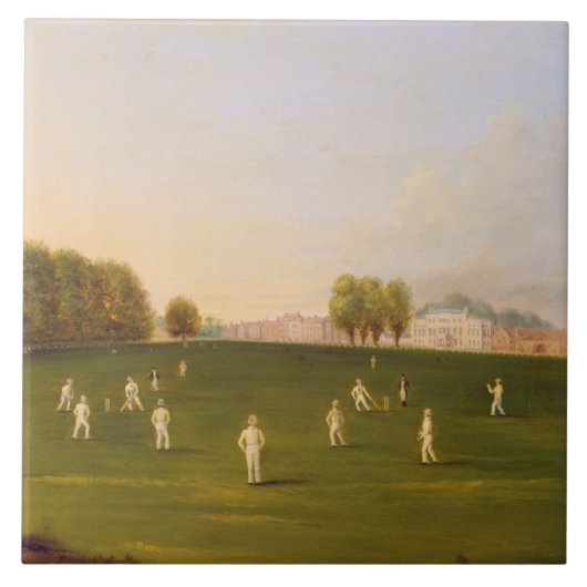 Eerste grote wedstrijd van cricket gespeeld door l tegeltje (Voorkant)