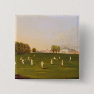 Eerste grote wedstrijd van cricket gespeeld door l vierkante button 5,1 cm
