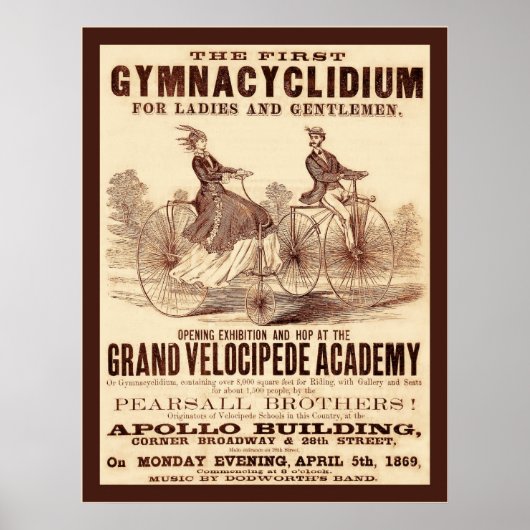 Eerste gymnacyclidium (1869) poster (Voorkant)