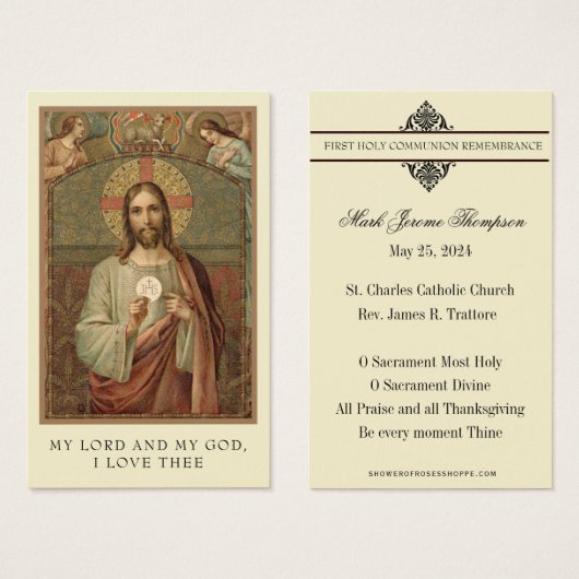 EERSTE H. COMMUNIE JESUS ENGELEN H. KAART (Voorkant /achterkant)