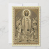 EERSTE H. COMMUNIE JESUS KINDEREN HERINNERING KAART (Voorkant)