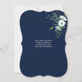 EERSTE H. Communie met bloemenprint en Bijbeltekst Kaart (Achterkant)