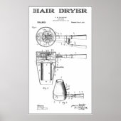 EERSTE HAARDROOGPATENT ART 1911 POSTER (Voorkant)