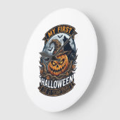 Eerste Halloween Als Broeder Pompoen Wolf Maan_1 Grote Klok (Hoek)