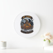 Eerste Halloween Als Broeder Pompoen Wolf Maan_1 Grote Klok (Huis)