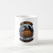 Eerste Halloween Als Broeder Pompoen Wolf Maan_1 Koffiemok (Center)
