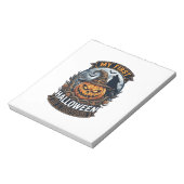 Eerste Halloween Als Broeder Pompoen Wolf Maan_1 Notitieblok (Linkerzijde)