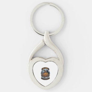 Eerste Halloween Als Broeder Pompoen Wolf Maan_1 Sleutelhanger