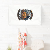Eerste Halloween Als Broeder Pompoen Wolf Maan_1 Spandoek (Insitu)