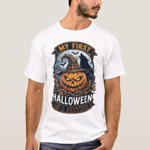 Eerste Halloween als broer Pumpkin Wolf Moon_1 T-shirt