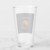 Eerste Halloween als Grootvader Tovenaar Vleermuis Glas (Achterkant)