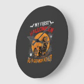 Eerste Halloween als Grootvader Tovenaar Vleermuis Grote Klok (Hoek)