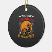 Eerste Halloween als Grootvader Tovenaar Vleermuis Keramisch Ornament (Links)