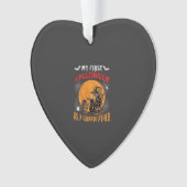 Eerste Halloween als Grootvader Tovenaar Vleermuis Ornament (voorkant)