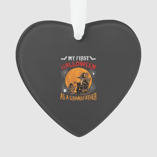 Eerste Halloween als Grootvader Tovenaar Vleermuis Ornament (voorkant)
