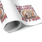 Eerste Halloween Als Heksenskeletmaan Moeder_1 Cadeaupapier (Rol Hoek)
